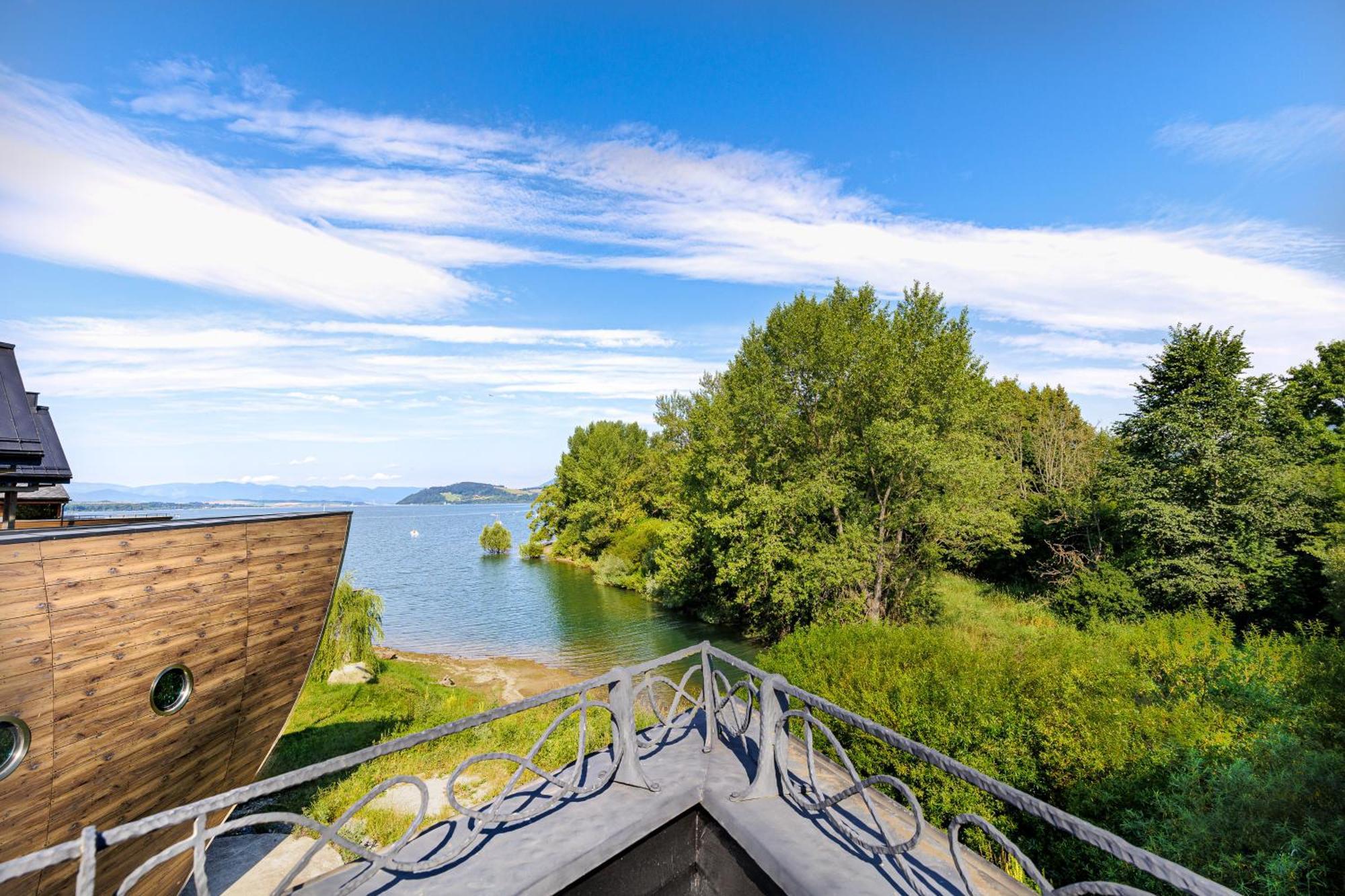 Unique Boat Shaped House At Lakefront #instaworth * Liptovsky Mikulas