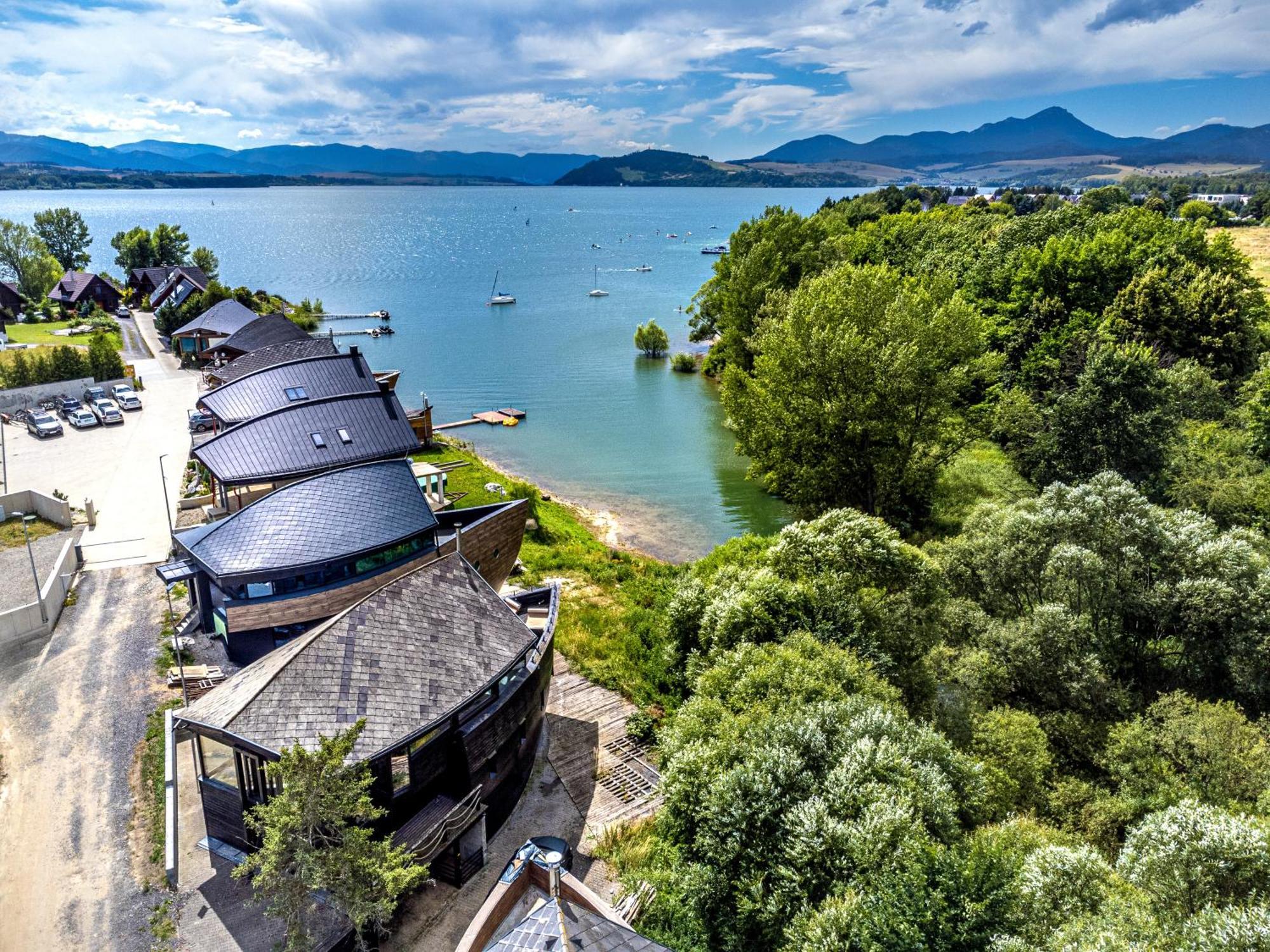 Unique Boat Shaped House At Lakefront #instaworth * Liptovsky Mikulas